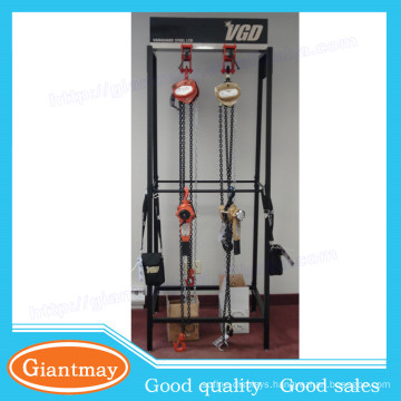 high capacity electric chain hoist display racks for power tools